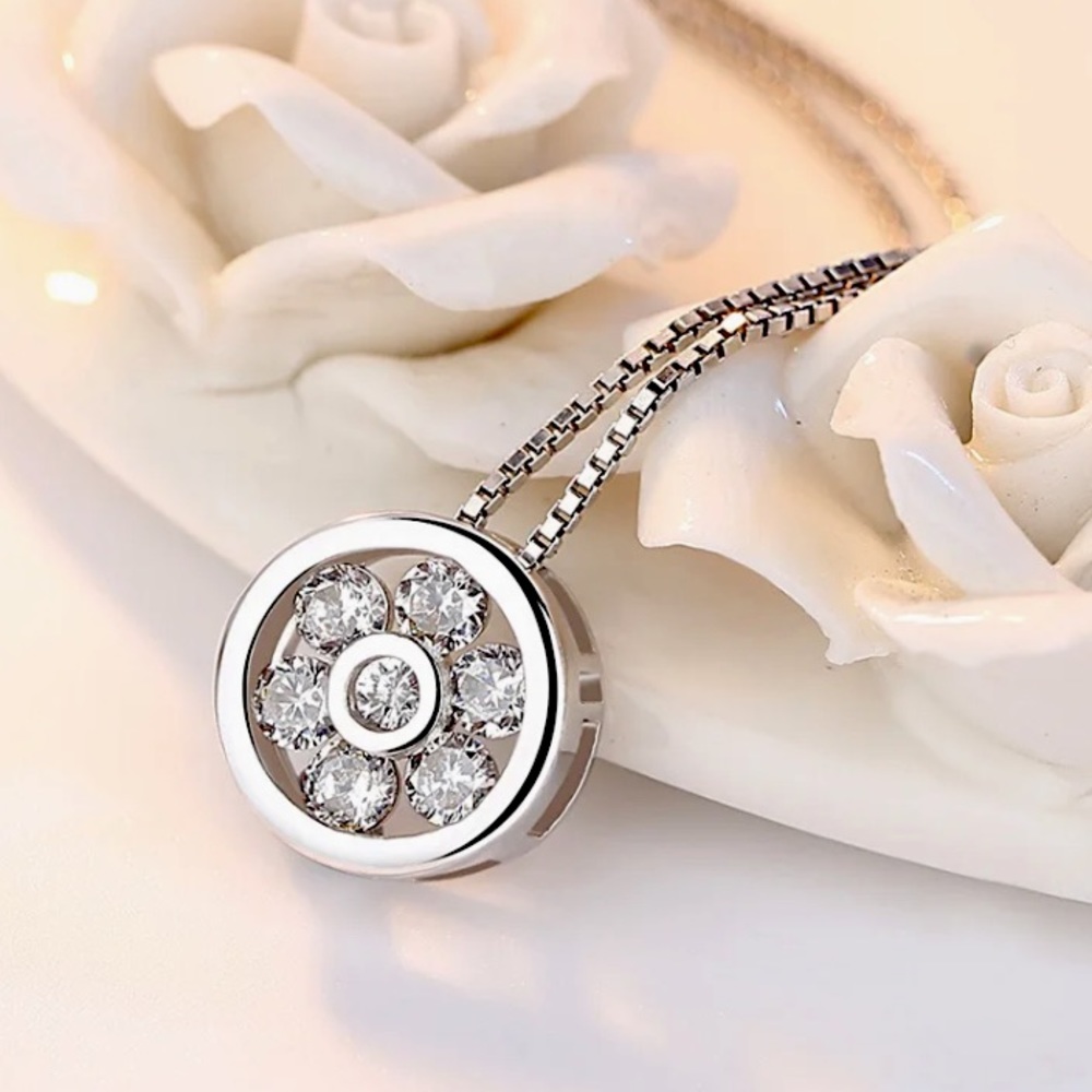 🌟 Sterling Silver Circle Necklace